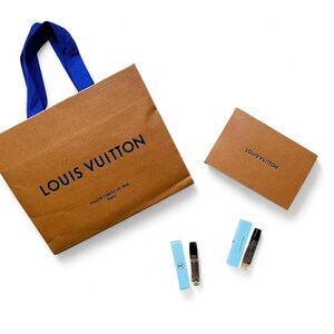 Louis Vuitton gift bag, envelope and 2x2ml perfumes 🍊 💙
